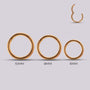 Joya para piercing Clicker Dorado - Helix Body Jewelry - Tienda Online de Piercings