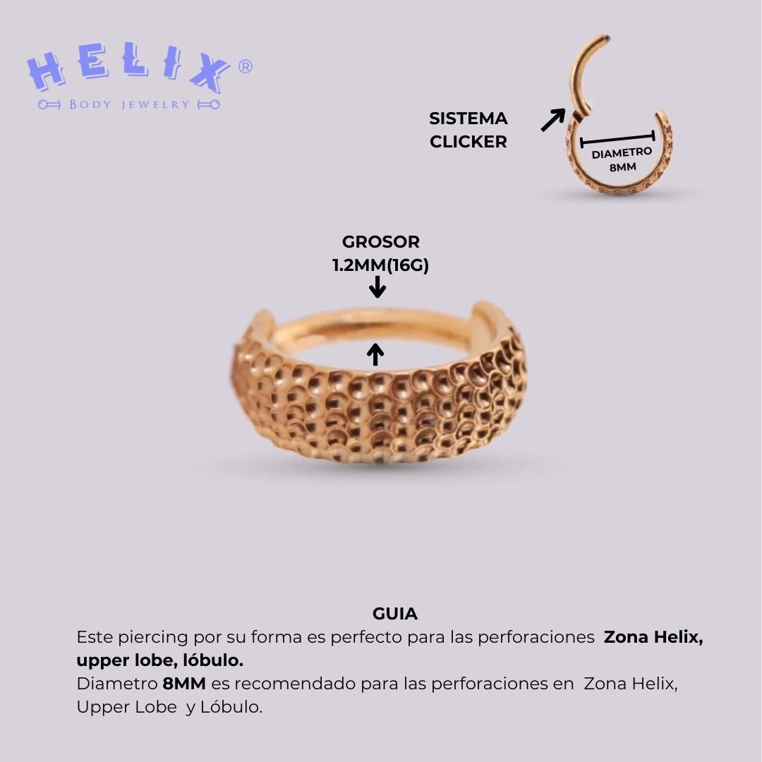 Aro con sistema clicker - Iras - Helix Body Jewelry - Tienda Online de Piercings