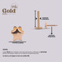 Labret para oreja con forma de estrella en oro - Helix Body Jewelry - Tienda Online de Piercings