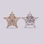 Labret de titanio con estrella y zircones - Helix Body Jewelry - Tienda Online de Piercings