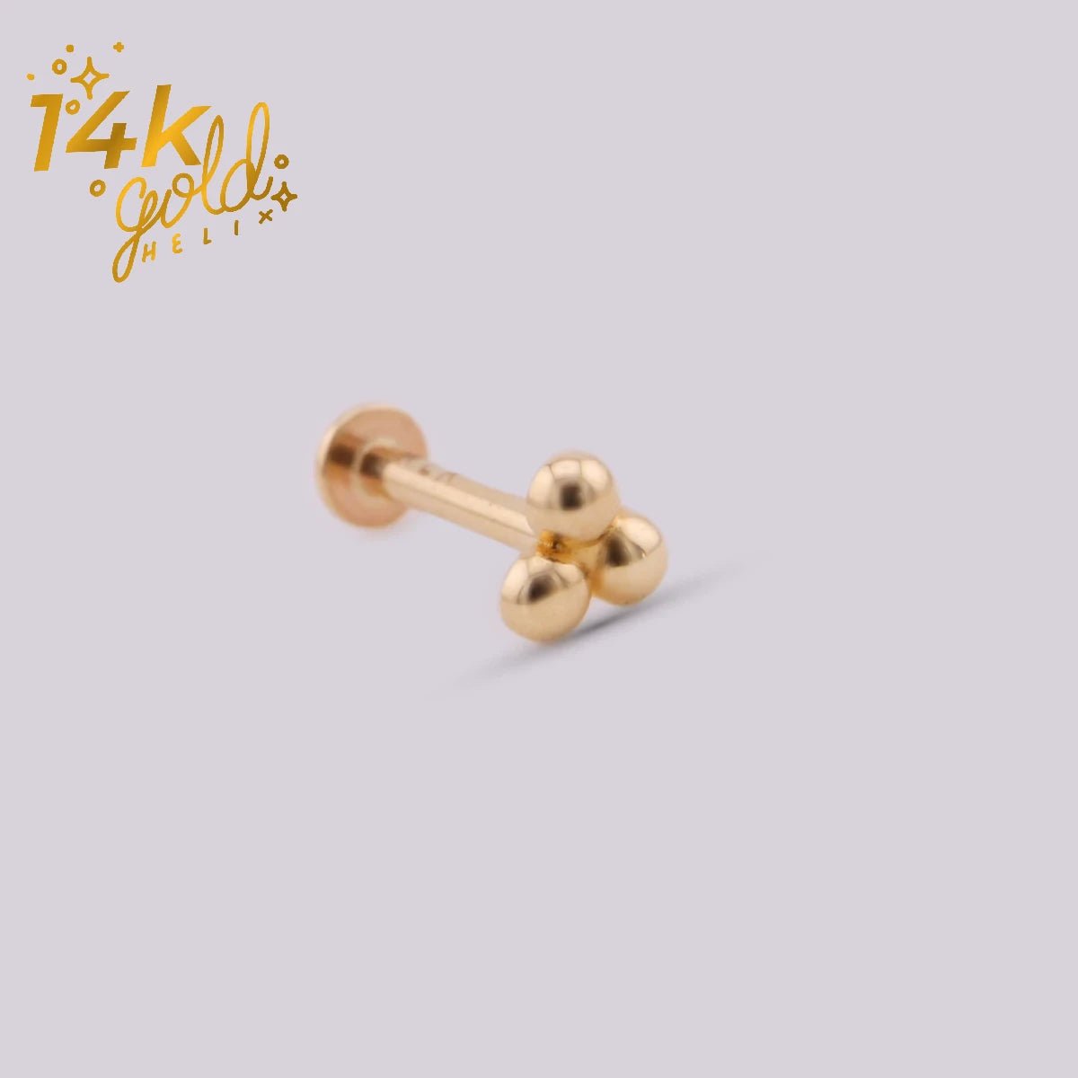 Luxury Trebol | Oro 14K - Helix Body Jewelry - Tienda Online de Piercings