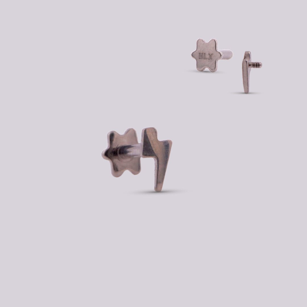 Joya en forma de Rayito para piercing - Helix Body Jewelry - Tienda Online de Piercings