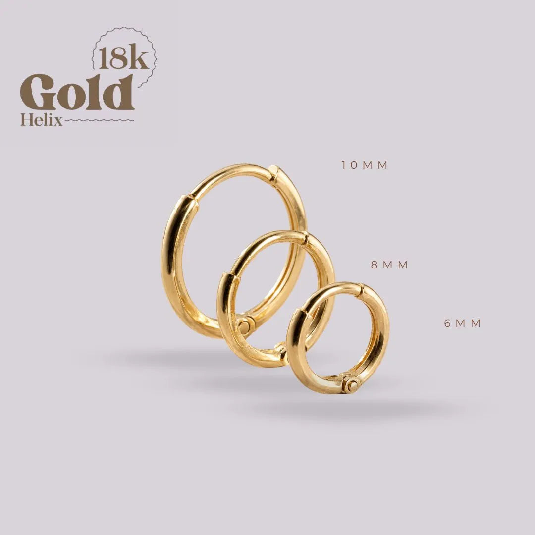 Candongas Oro 18K 10mm