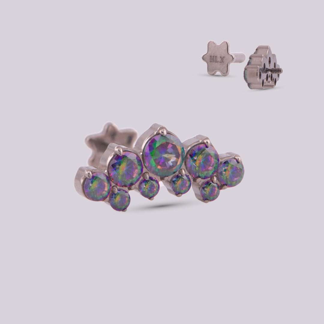 Victoria labret en titanio - Helix Body Jewelry - Tienda Online de Piercings