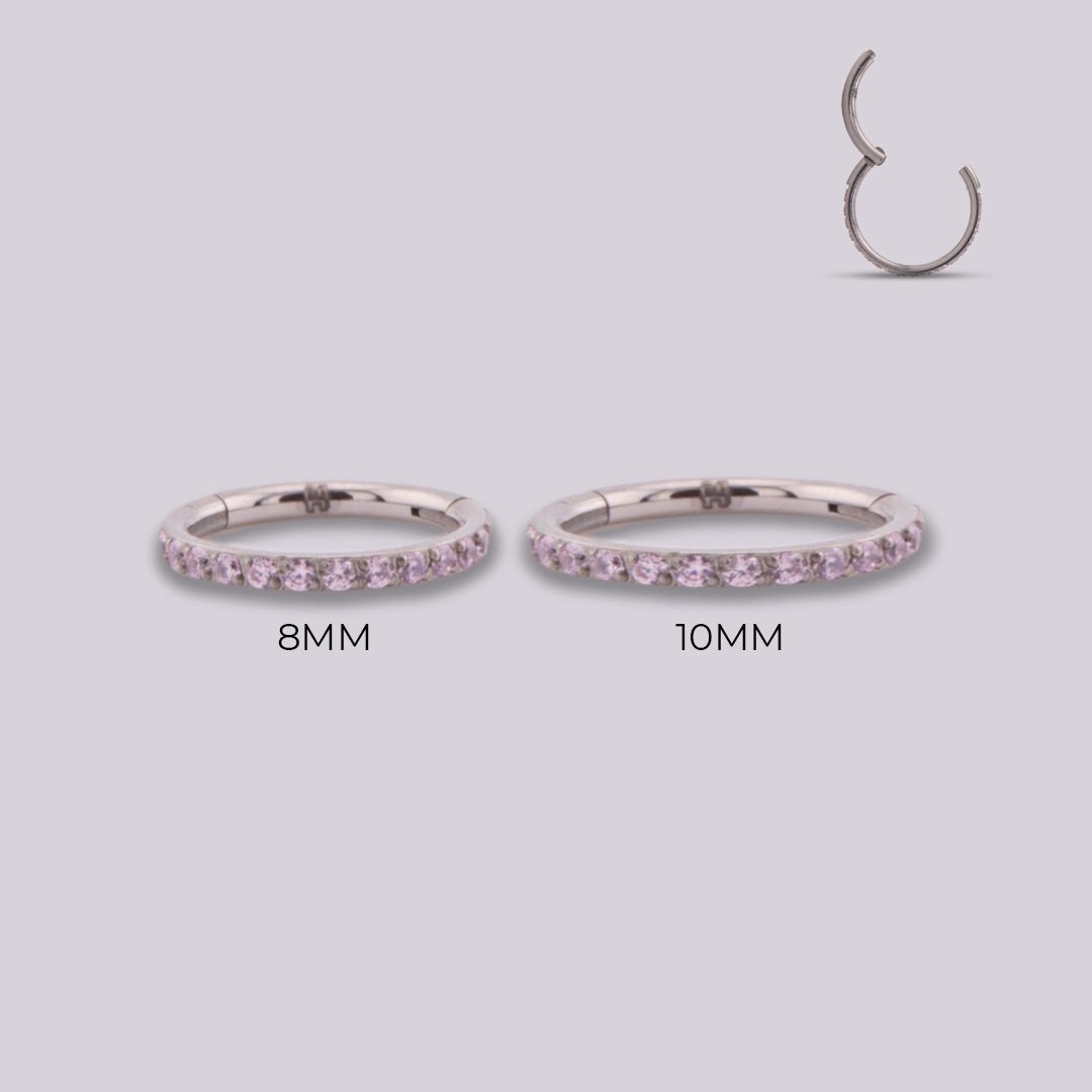 Joya en titanio zircon Pink - Helix Body Jewelry - Tienda Online de Piercings