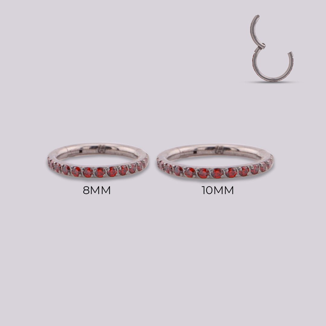 Zircon Red - Helix Body Jewelry - Tienda Online de Piercings