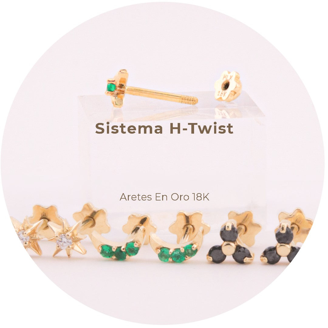 Aretes Oro 18k