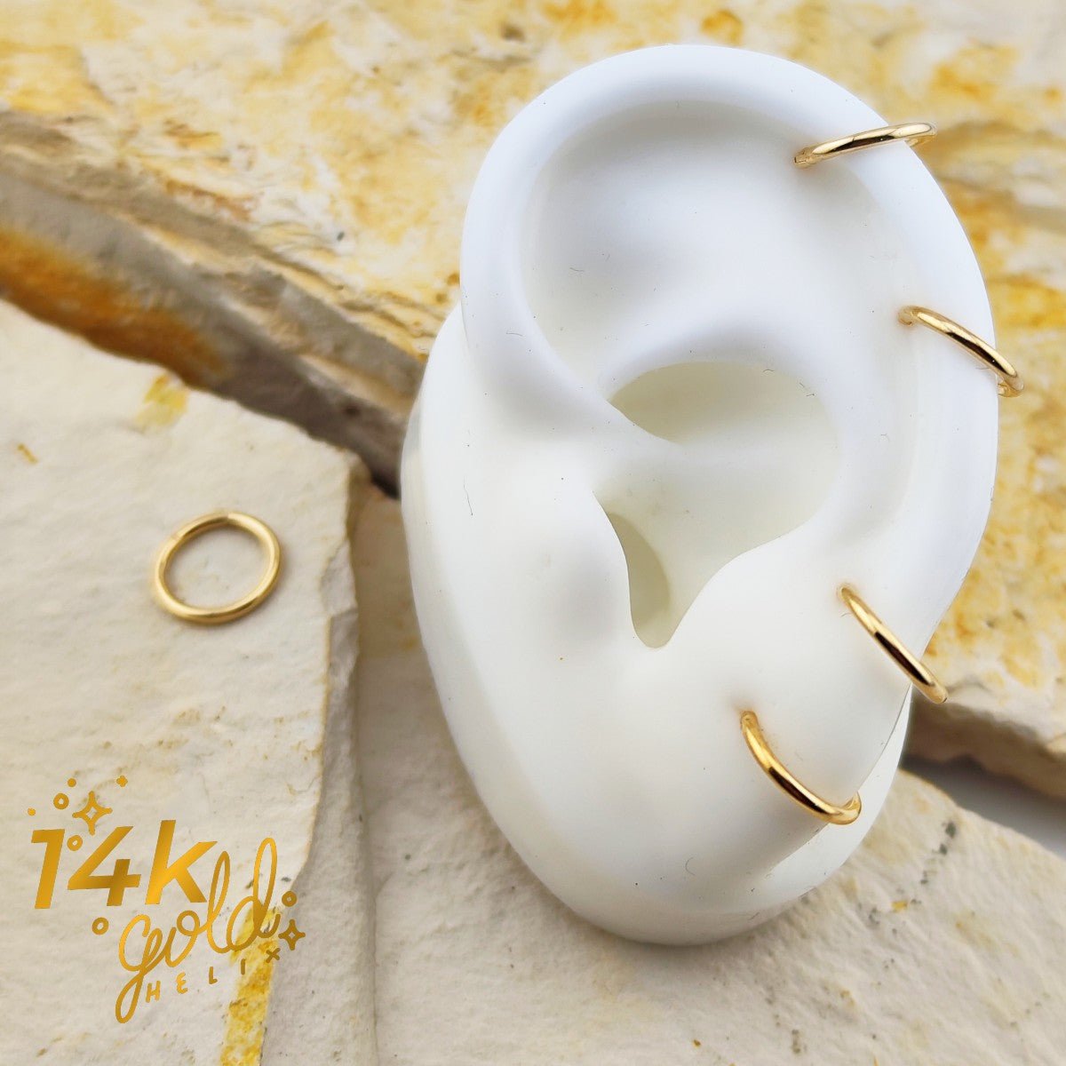 Clicker Luxury | Oro 14k - Helix Body Jewelry - Tienda Online de Piercings