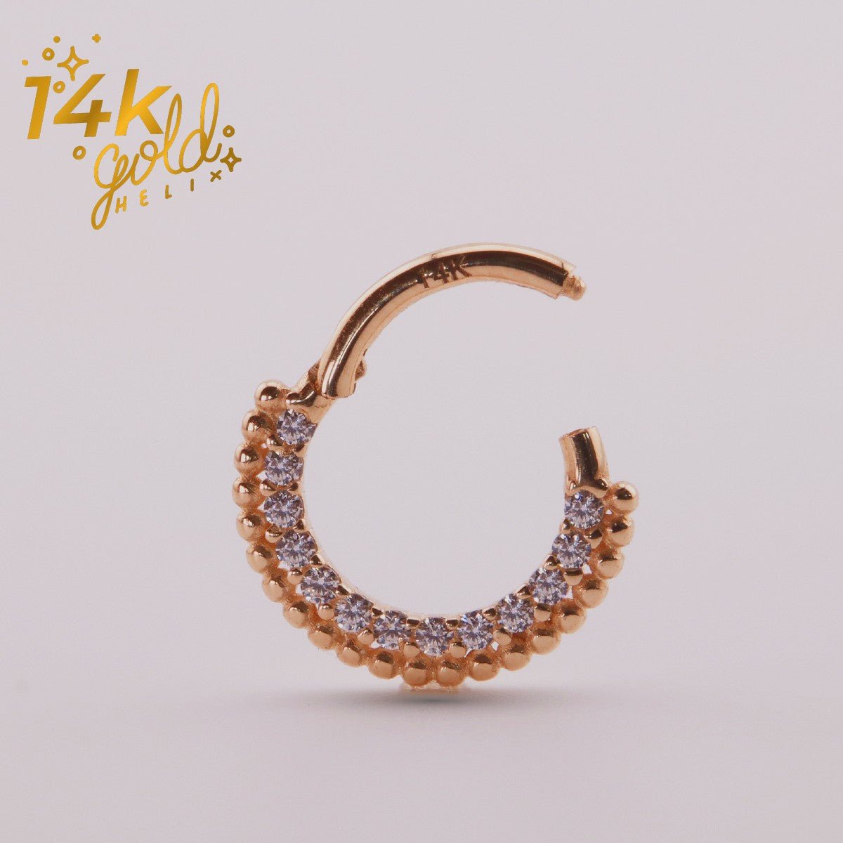 Piercing Daith Luxury Majestic | Oro 14k - Helix Body Jewelry - Tienda Online de Piercings