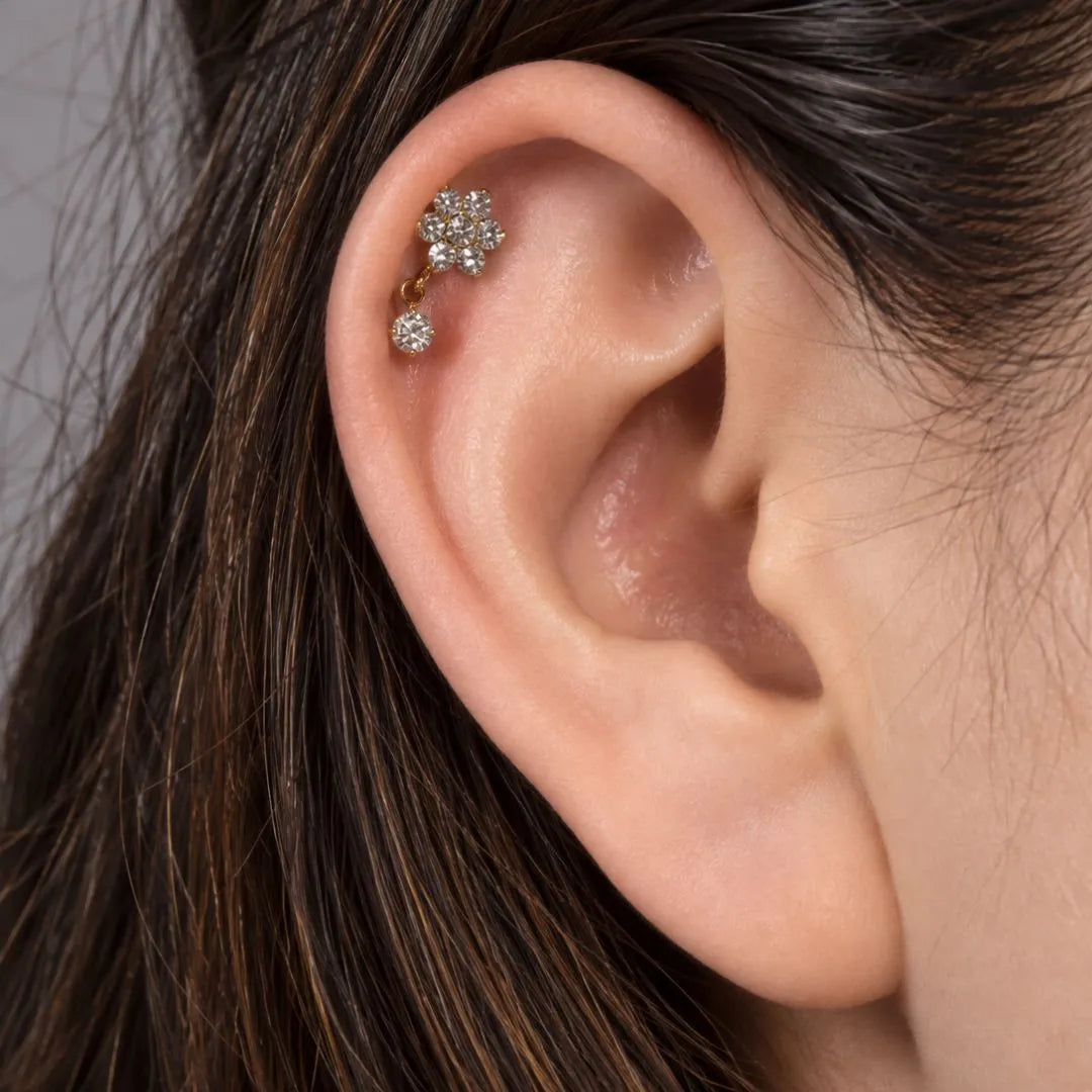 Labret Flor Colgante