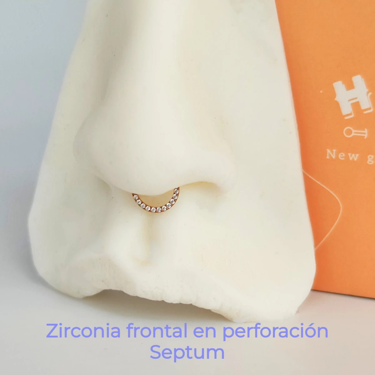 Aro zirconia Dorado - Helix Body Jewelry - Tienda Online de Piercings