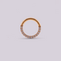 Aro zirconia Dorado - Helix Body Jewelry - Tienda Online de Piercings