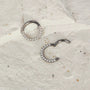 Aro zirconia plateado - Helix Body Jewelry - Tienda Online de Piercings
