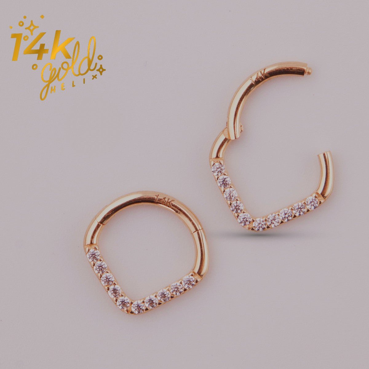 Luxury Cory | Oro 14k - Helix Body Jewelry - Tienda Online de Piercings