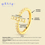 Aro con incrustaciones en zircón - Elyn - Helix Body Jewelry - Tienda Online de Piercings