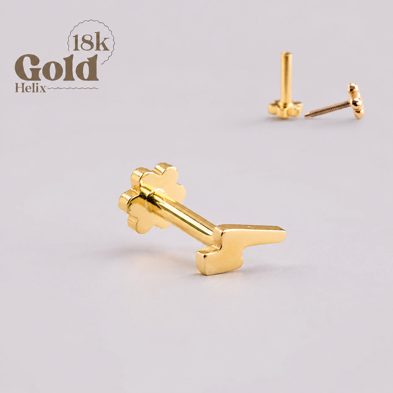 Labret Rayito Oro 18K