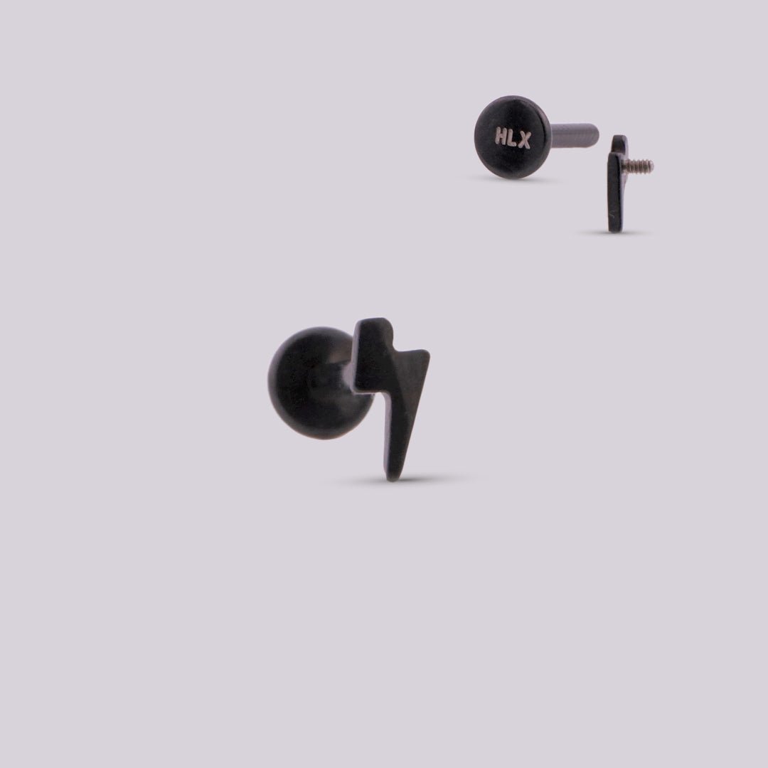 Joya en forma de Rayito para piercing - Helix Body Jewelry - Tienda Online de Piercings