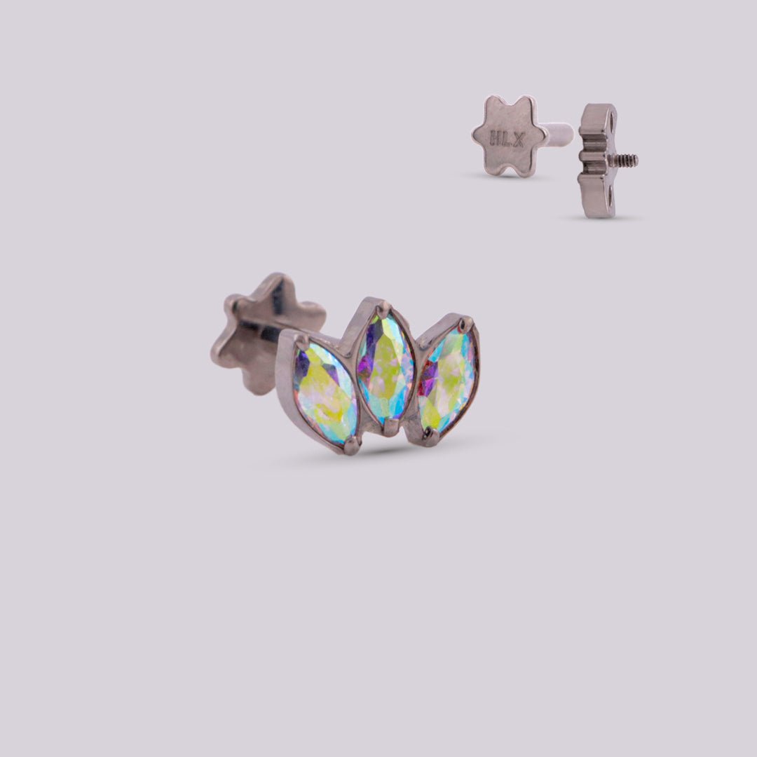 Labret en titanio Polux - Helix Body Jewelry - Tienda Online de Piercings