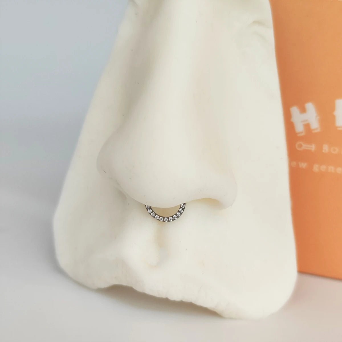 Aro zirconia plateado - Helix Body Jewelry - Tienda Online de Piercings