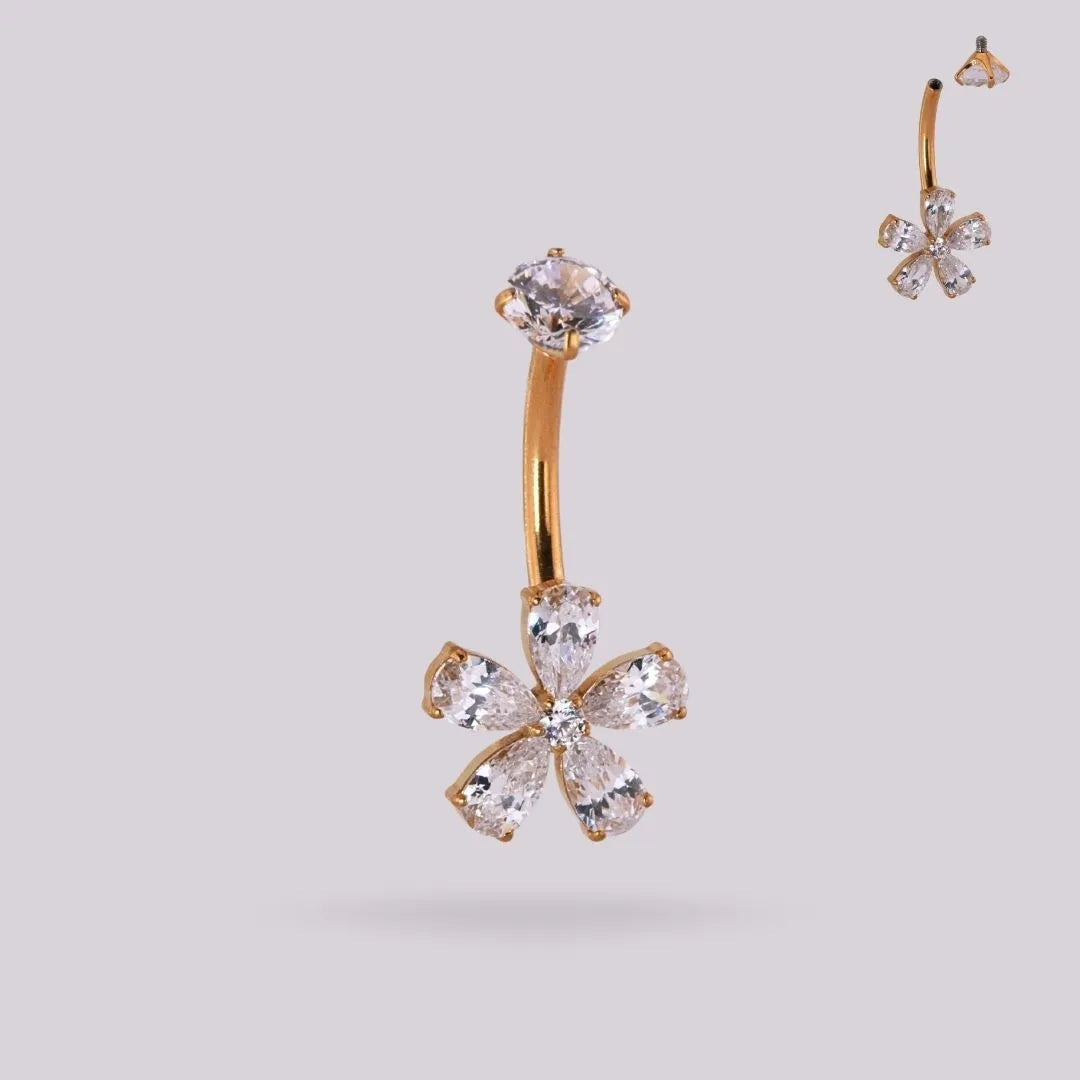 Piercing Ombligo Flor