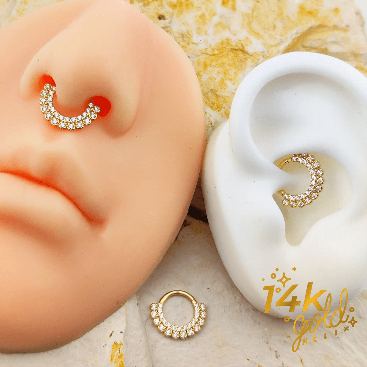 Luxury Eldora | Oro 14k - Helix Body Jewelry - Tienda Online de Piercings