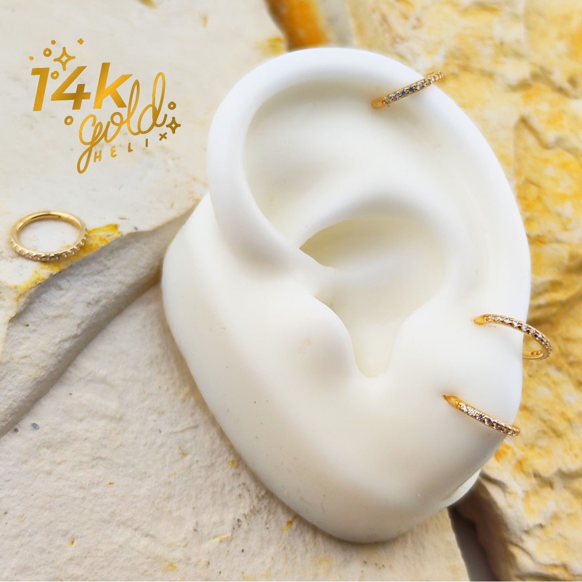 Luxury Zircon | Oro 14k - Helix Body Jewelry - Tienda Online de Piercings