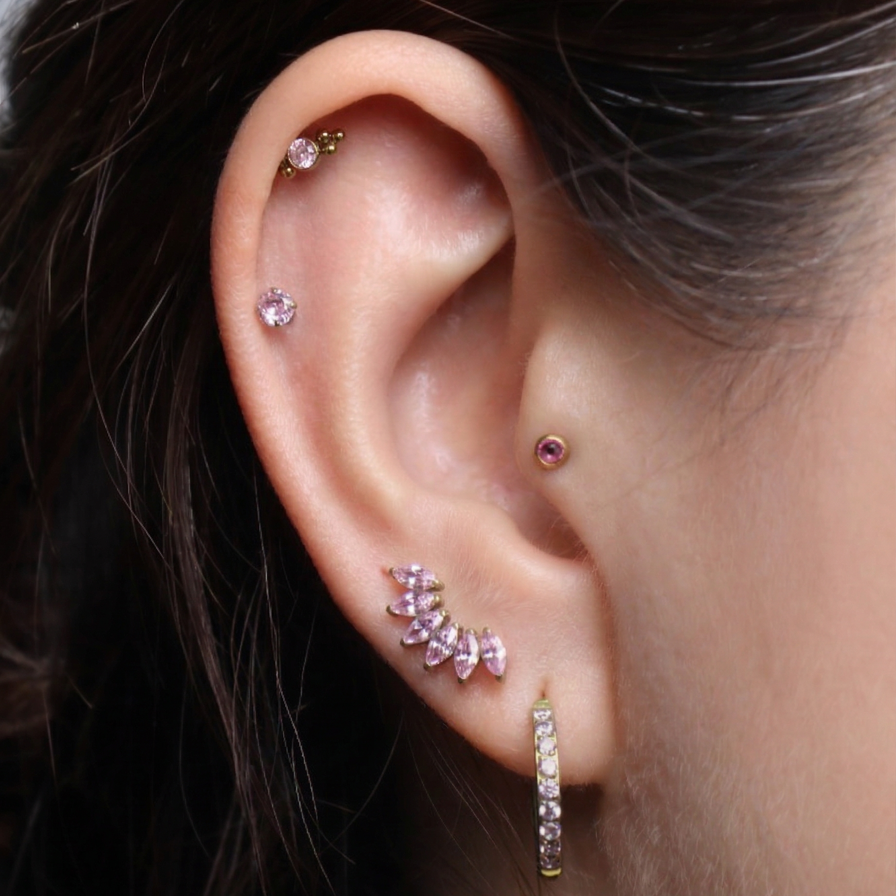Set Pink Piercing