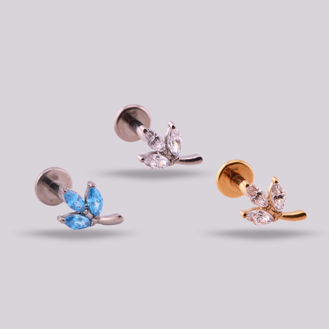 Labret Titanio Rama - Helix Body Jewelry - Tienda Online de Piercings