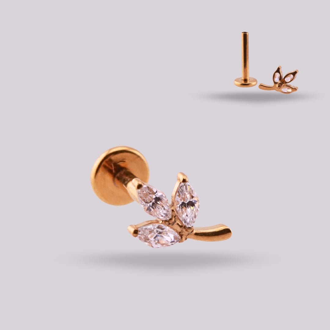 Labret Titanio Rama - Helix Body Jewelry - Tienda Online de Piercings