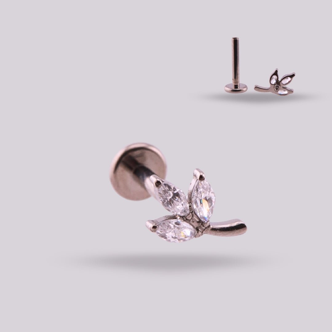 Labret Titanio Rama - Helix Body Jewelry - Tienda Online de Piercings