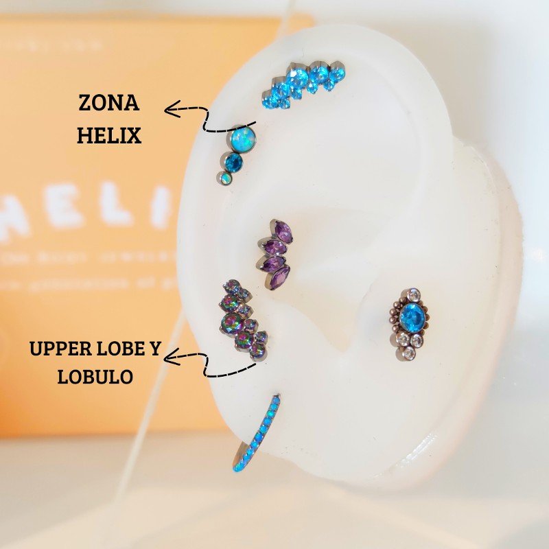 Victoria labret en titanio - Helix Body Jewelry - Tienda Online de Piercings