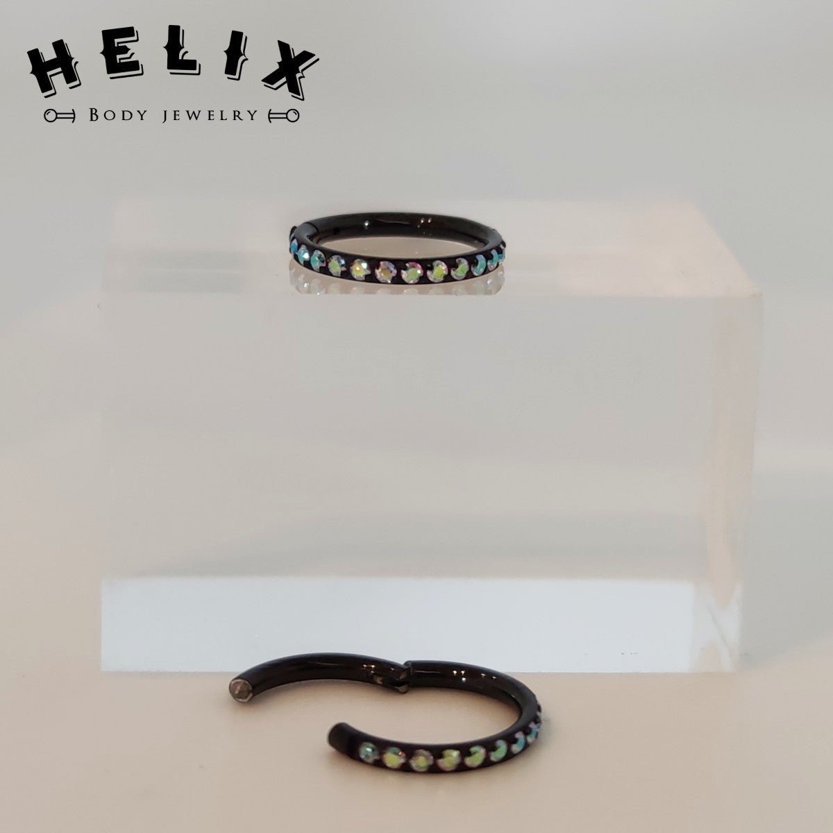 Clicker Black - Helix Body Jewelry - Tienda Online de Piercings