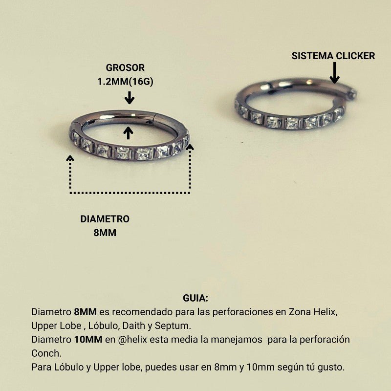Clicker Greta - Helix Body Jewelry - Tienda Online de Piercings