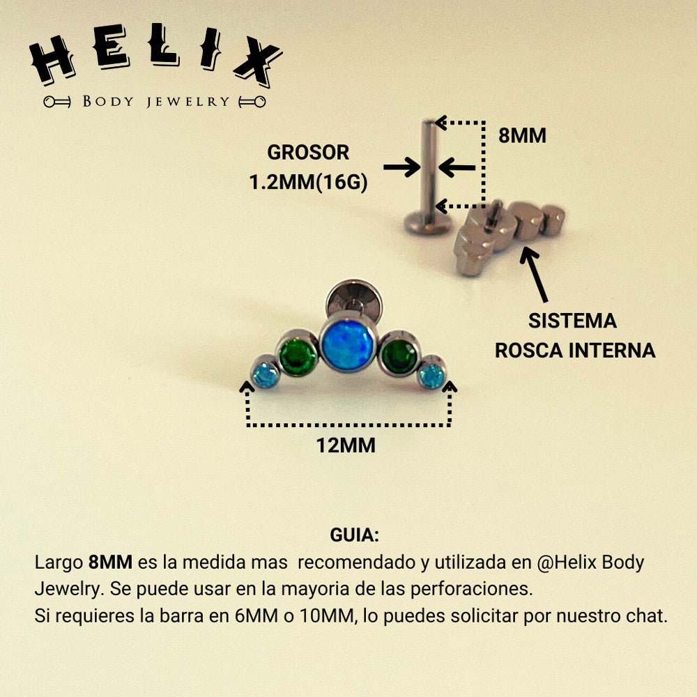 Joya para piercing Baltic - Helix Body Jewelry - Tienda Online de Piercings