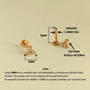 Joya para la oreja Tify - Helix Body Jewelry - Tienda Online de Piercings