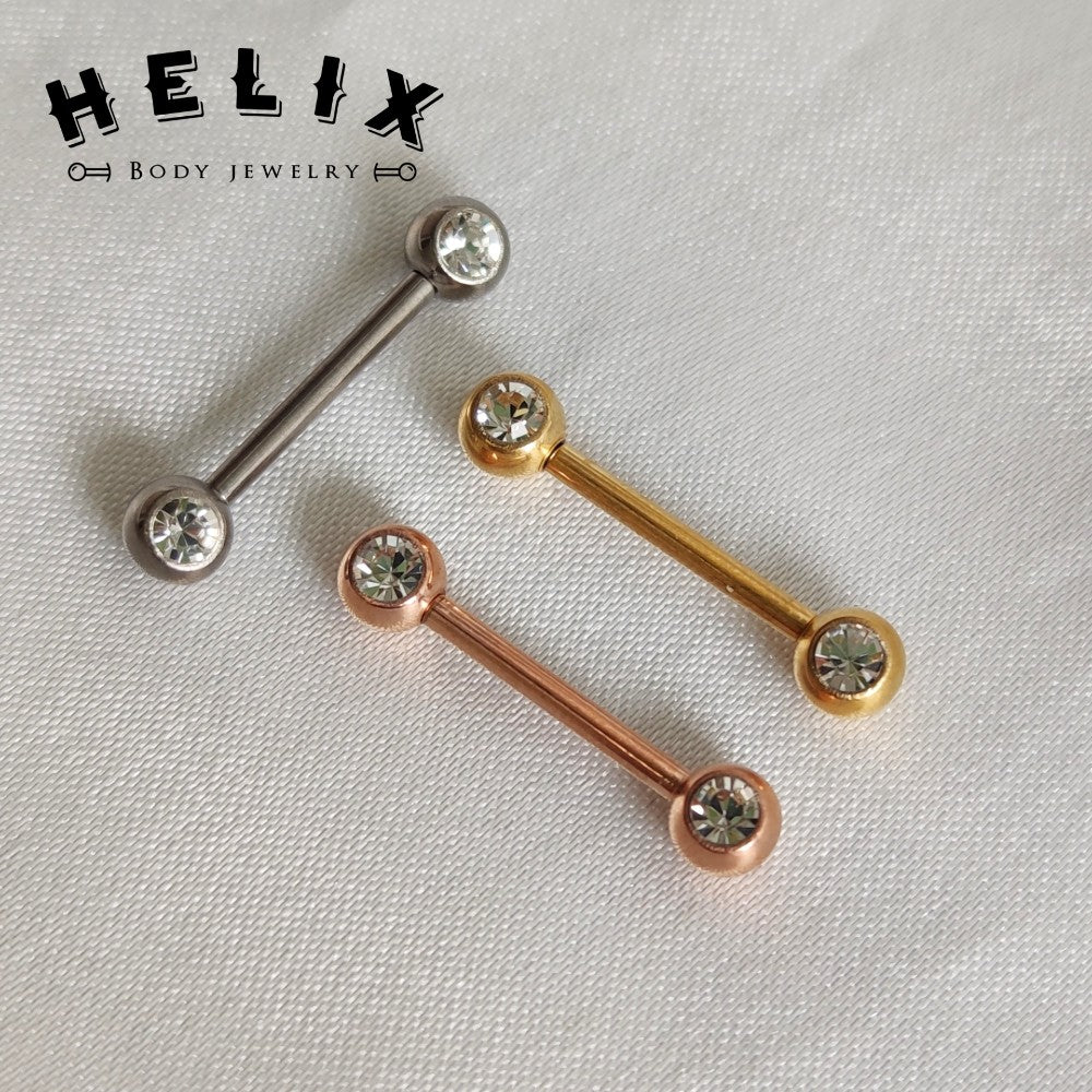 Piercing Pezón Nix Oro Rosa - Helix Body Jewelry - Tienda Online de Piercings