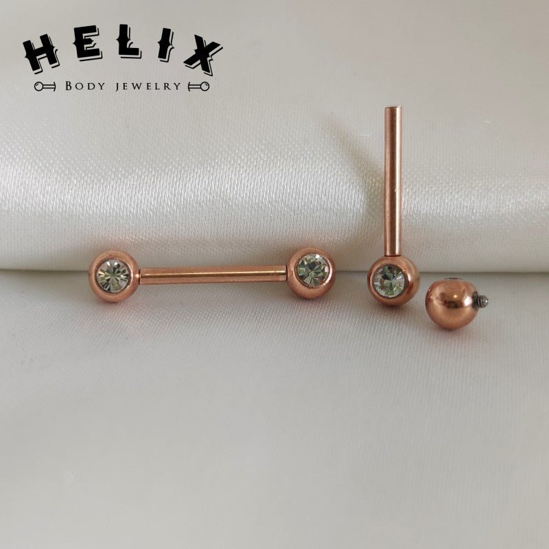 Piercing Pezón Nix Oro Rosa - Helix Body Jewelry - Tienda Online de Piercings