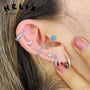 Labret en titanio en forma de Flor - Helix Body Jewelry - Tienda Online de Piercings