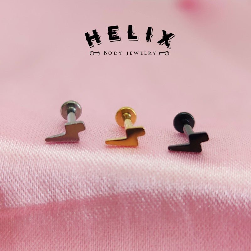 Joya en forma de Rayito para piercing - Helix Body Jewelry - Tienda Online de Piercings