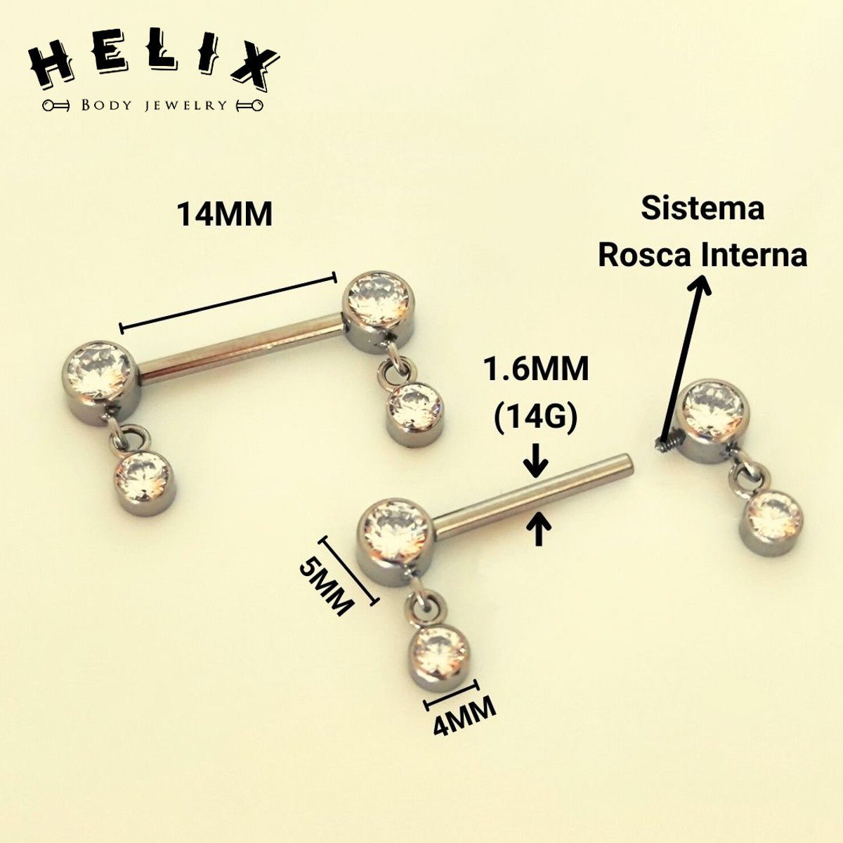 Piercing Pezon Kyara - Helix Body Jewelry - Tienda Online de Piercings